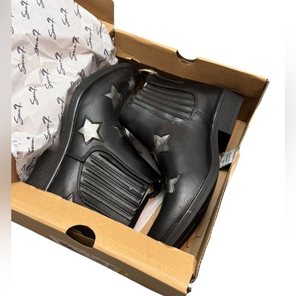 SEVEN7 Rockstar Faux Leather Booties 10 Black $69 Retail, NIB - Picture 2 of 15